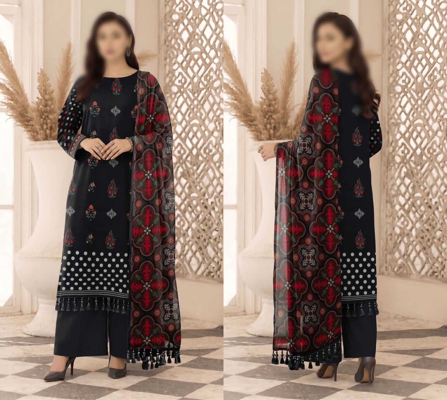 Bismil By Emirah Unstitched Printed Lawn 3pc Suit