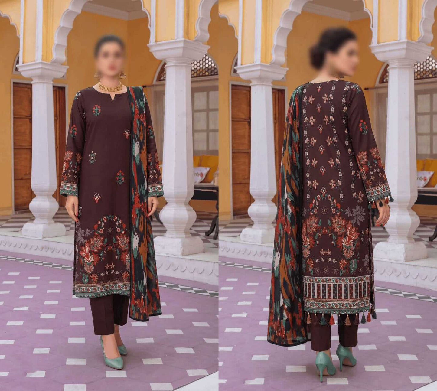 Bismil By Emirah Unstitched Printed Lawn 3pc Suit