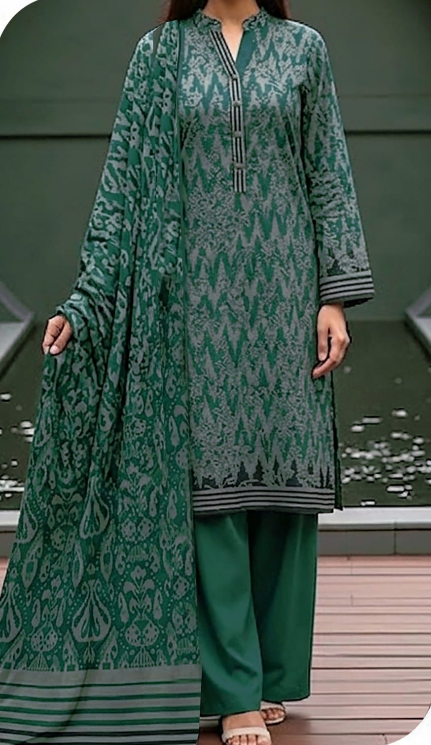 SAYA Unstitched Printed Lawn 3pc Suit