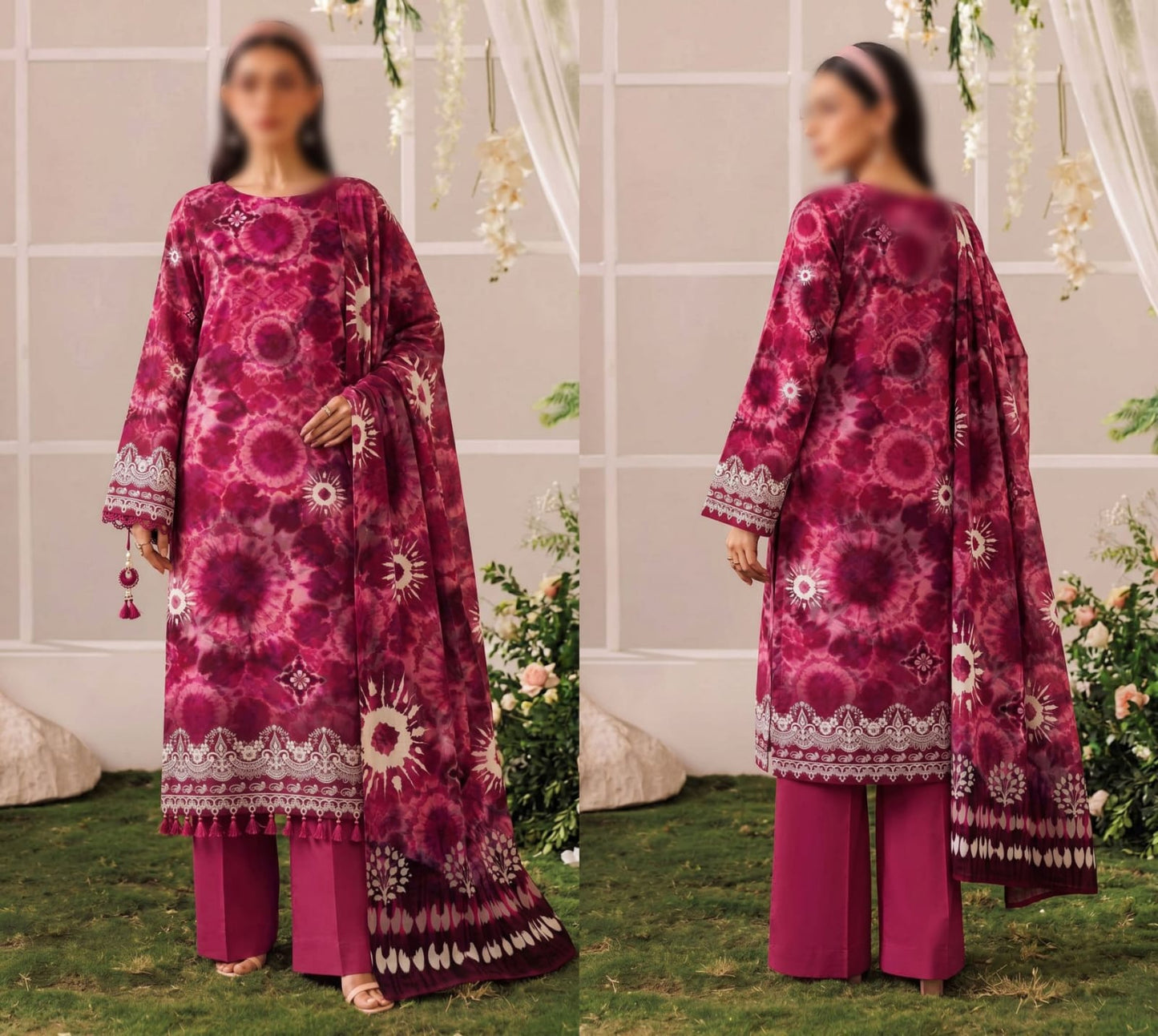 Bismil by Emirah V-29 Unstitched Printed Lawn 3pc Suit