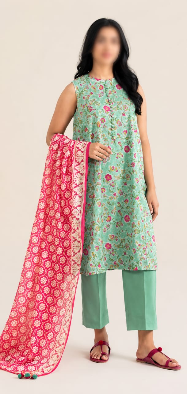 Sapphire Unstitched Printed Lawn 3pc Suit
