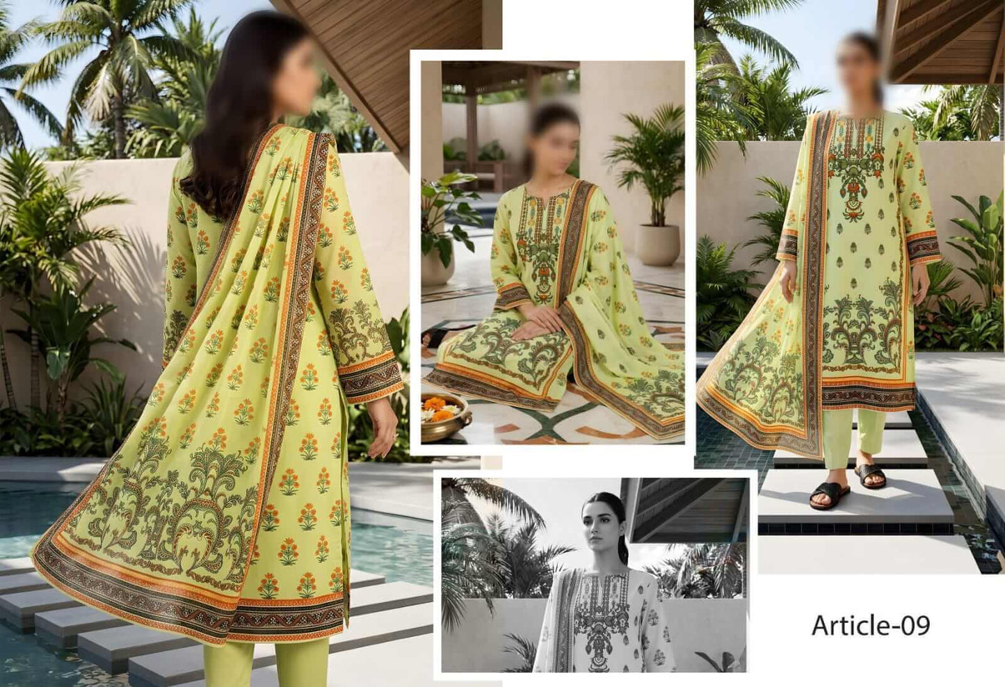 Kanwal by Nisha Unstitched Printed Lawn 3pc Suit (Copy)