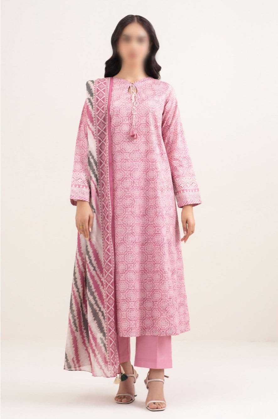 Sapphire Unstitched Printed Lawn 3 Piece Suit for Women | Premium Summer Lawn Dress