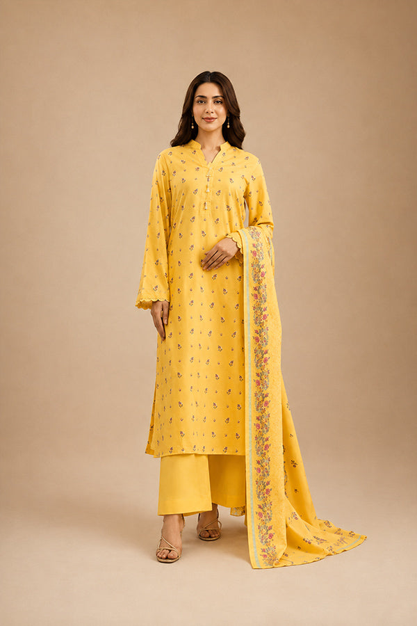 Kayseria Luxury Lawn Unstitched 3 Piece Suit Noor E Nazar Textile
