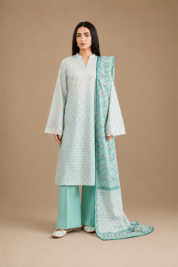 Kayseria Luxury Lawn Unstitched 3 Piece Suit Noor E Nazar Textile