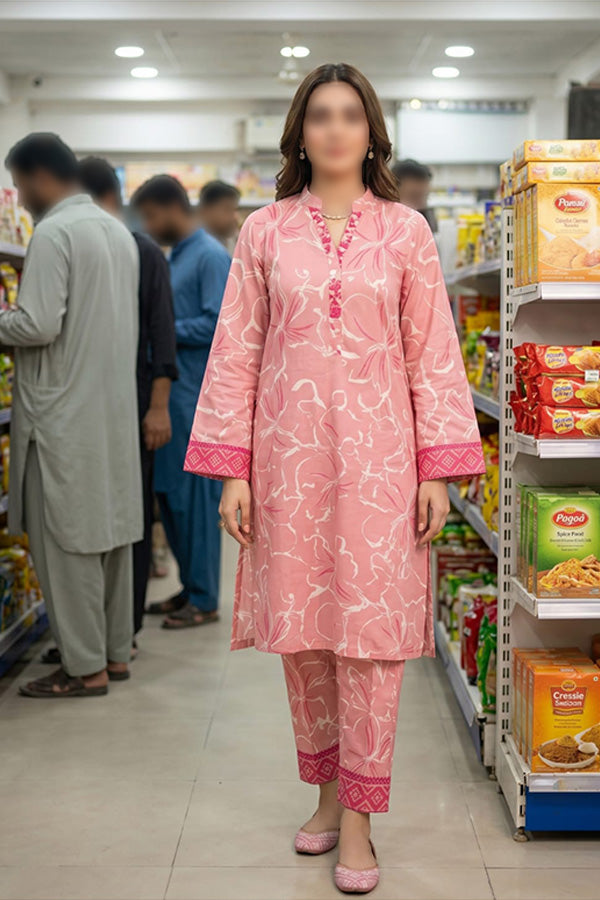 MIRANA by ZESH digital printed lawn 2 piece unstitched suit for women