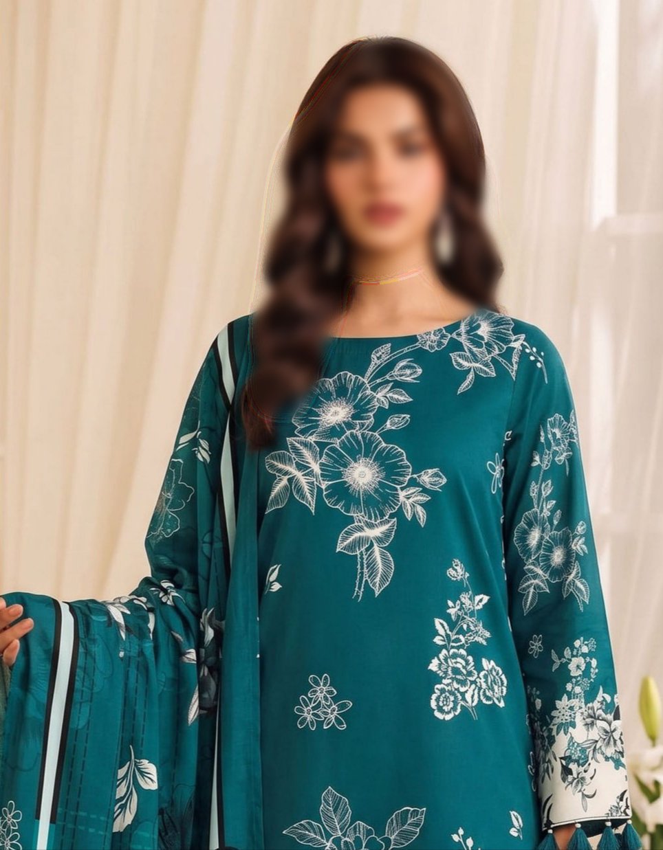 Bismil by Emirah V-29 Unstitched Printed Lawn 3pc Suit