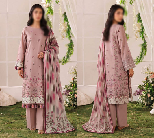 Bismil by Emirah V-29 Unstitched Printed Lawn 3pc Suit