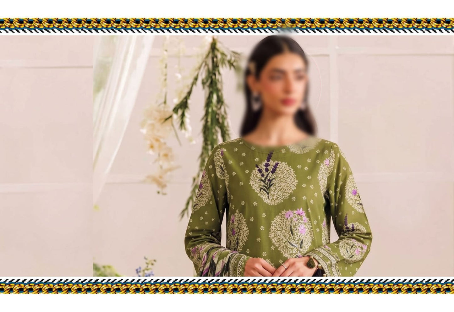 Bismil by Emirah V-29 Unstitched Printed Lawn 3pc Suit