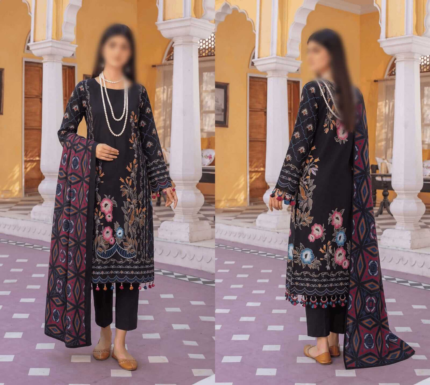 Bismil By Emirah Unstitched Printed Lawn 3pc Suit