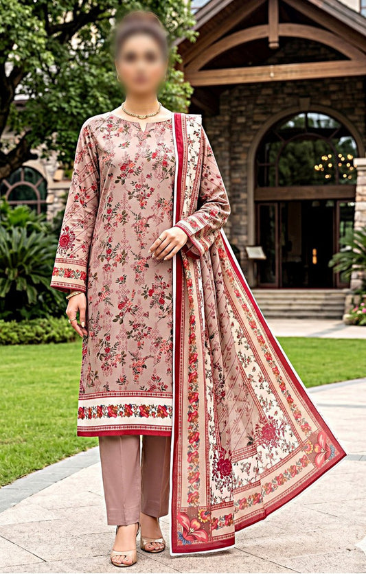 SAPPHIRE Unstitched Printed Lawn 3pc Suit