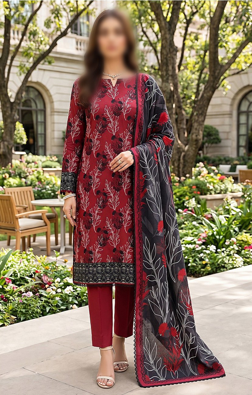 SAPPHIRE Unstitched Printed Lawn 3pc Suit