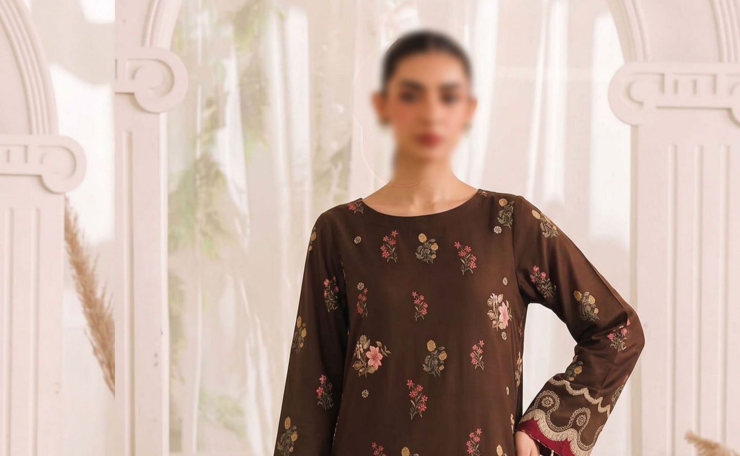 Bismil by Emirah V-29 Unstitched Printed Lawn 3pc Suit