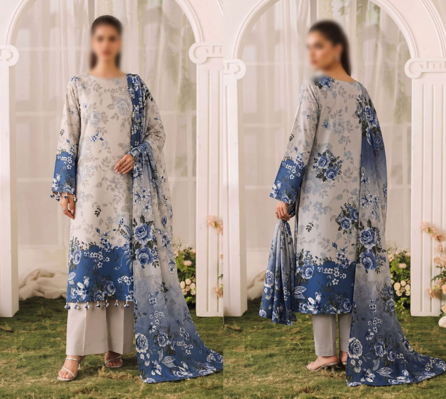Bismil by Emirah V-29 Unstitched Printed Lawn 3pc Suit