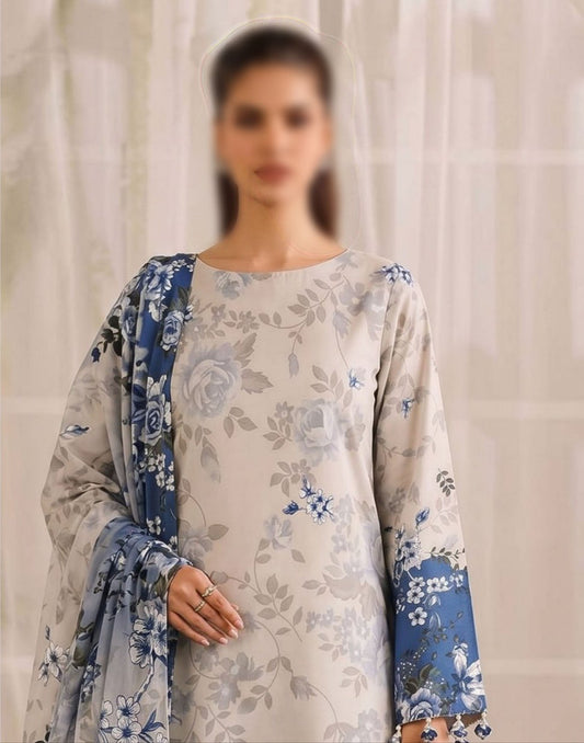 Bismil by Emirah V-29 Unstitched Printed Lawn 3pc Suit