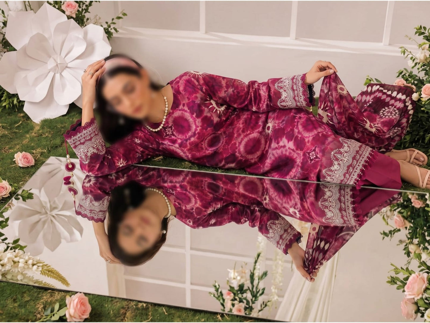 Bismil by Emirah V-29 Unstitched Printed Lawn 3pc Suit