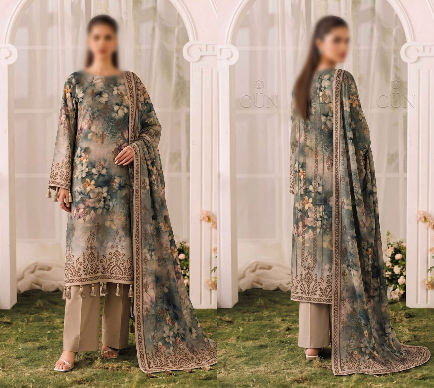 Bismil by Emirah V-29 Unstitched Printed Lawn 3pc Suit