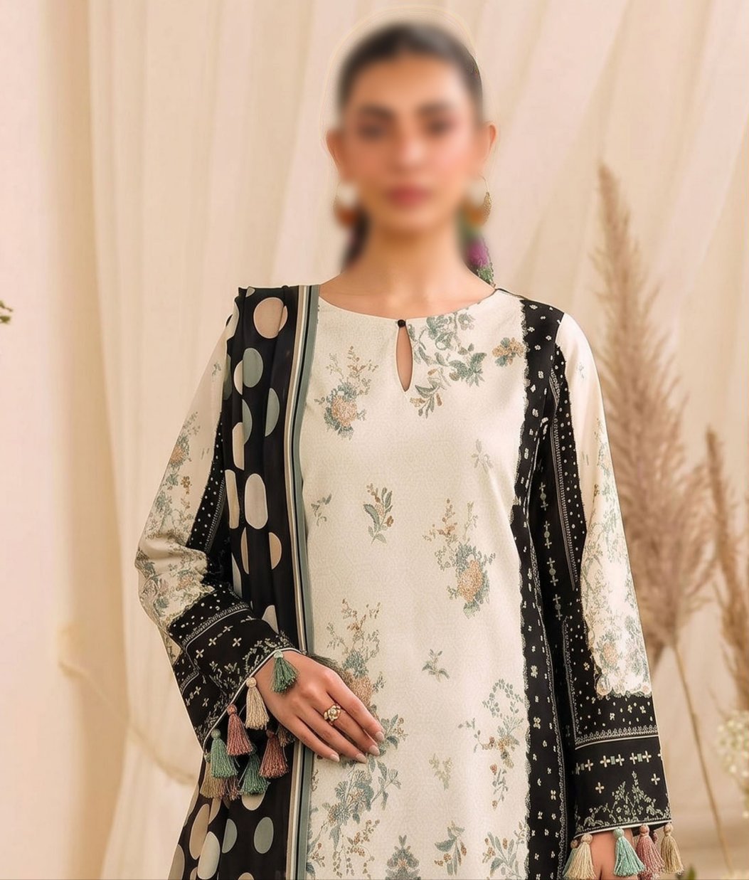 Bismil by Emirah V-29 Unstitched Printed Lawn 3pc Suit