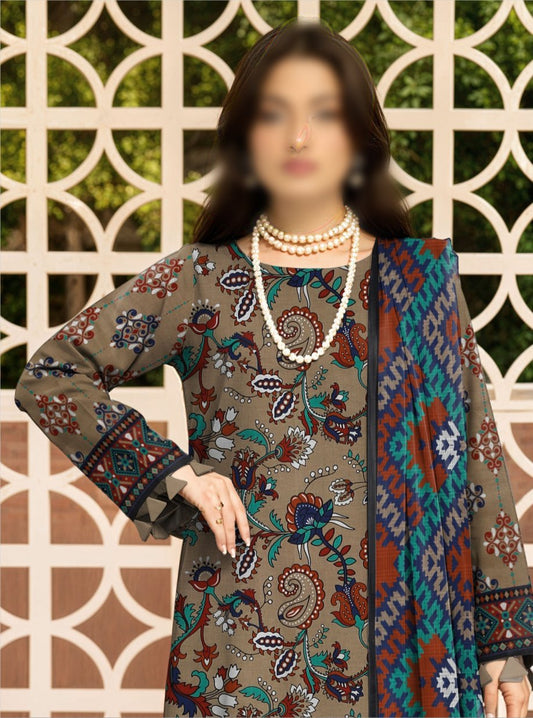 Bismil by Emirah V-28 Unstitched Printed Lawn 3pc Suit