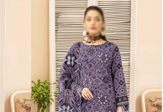 Bismil by Emirah V-28 Unstitched Printed Lawn 3pc Suit