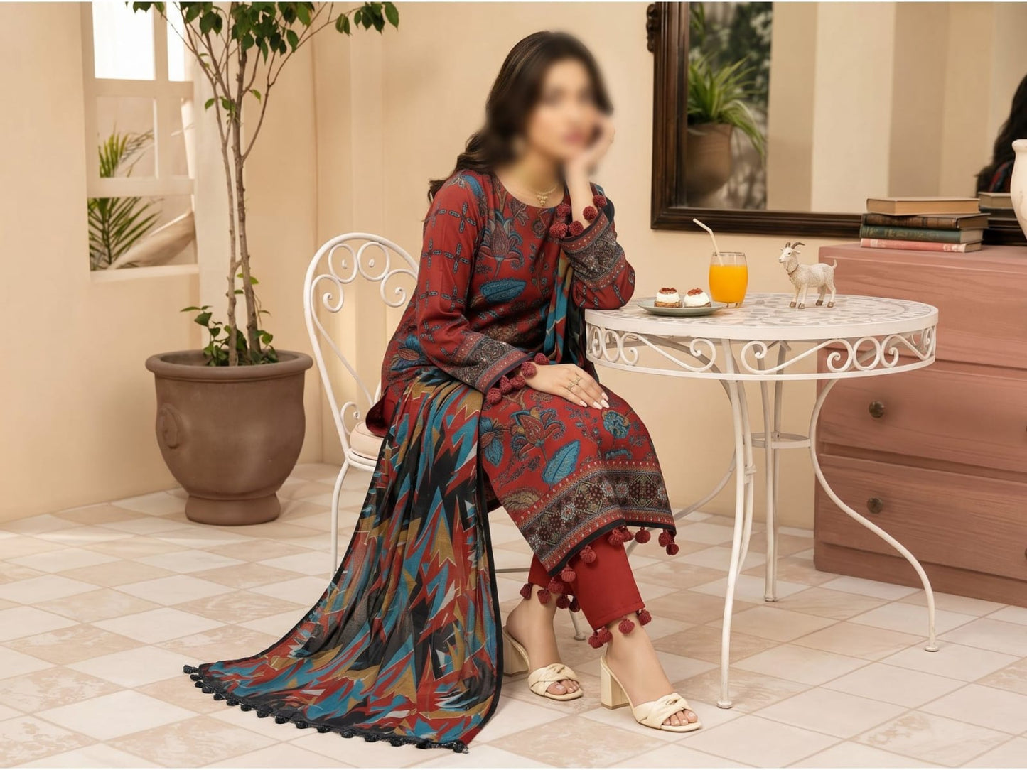 Bismil by Emirah V-28 Unstitched Printed Lawn 3pc Suit