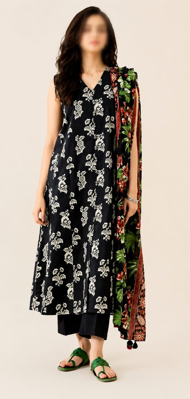 Sapphire Unstitched Printed Lawn 3pc Suit