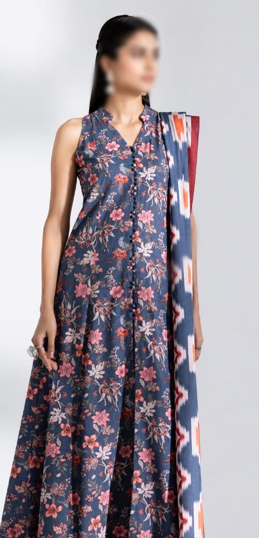 Sapphire Unstitched Printed Lawn 3pc Suit