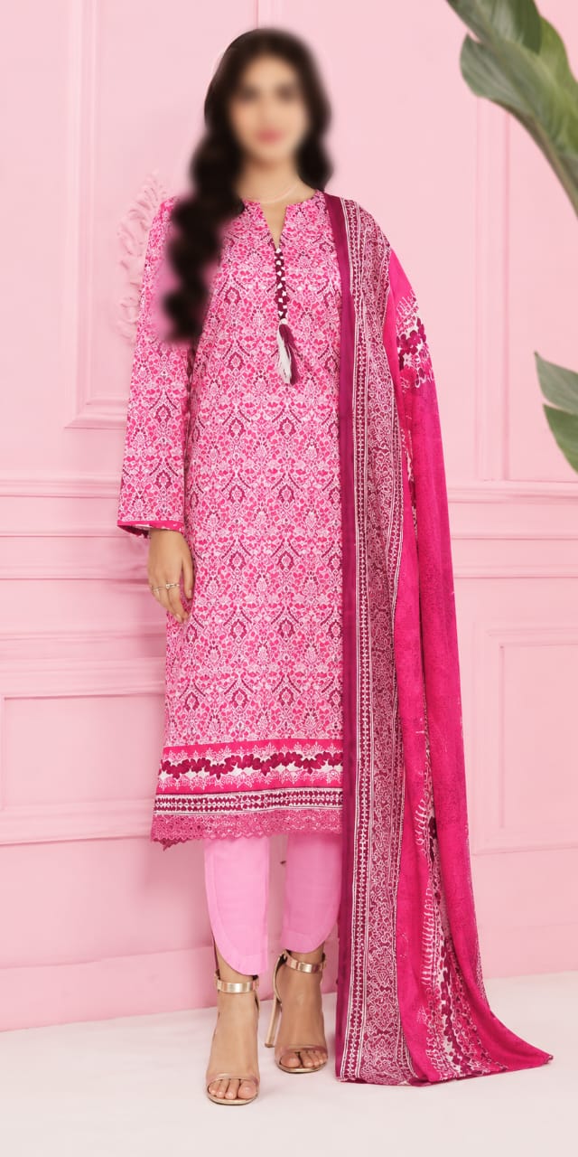 Nishat Unstitched Printed Lawn 3pc Suit