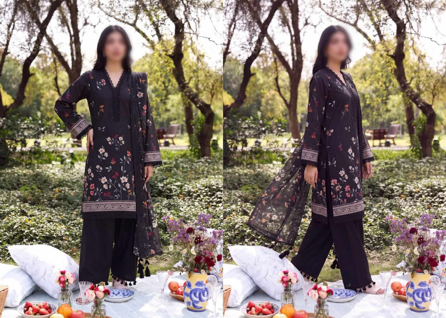 Batik by Elmirah Unstitched Printed Lawn 3pc Suit
