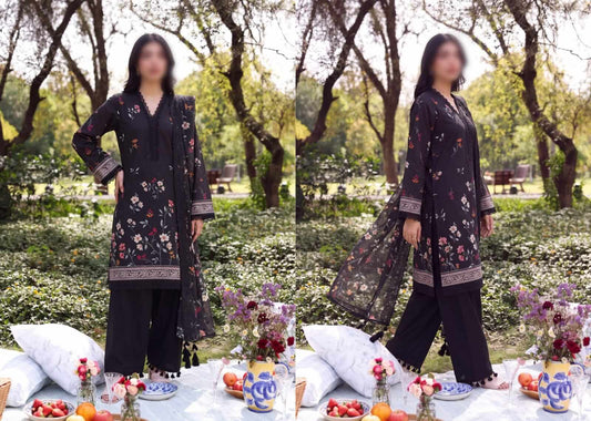 Batik by Emirah Unstitched Printed Lawn 3pc Suit