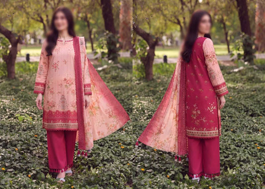 Batik by Emirah Unstitched Printed Lawn 3pc Suit