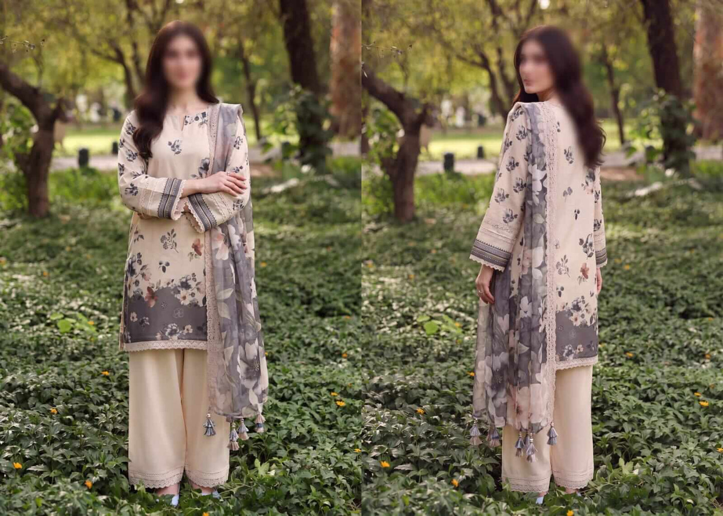 Batik by Elmirah Unstitched Printed Lawn 3pc Suit