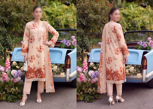 Batik by Emirah Unstitched Printed Lawn 3pc Suit