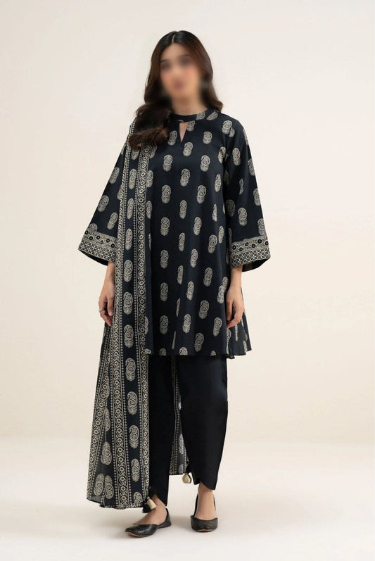 Sapphire Unstitched Printed Lawn 3 Piece Suit for Women | Premium Summer Lawn Dress