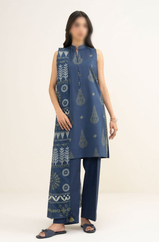 Sapphire Unstitched Printed Lawn 3 Piece Suit for Women | Premium Summer Lawn Dress